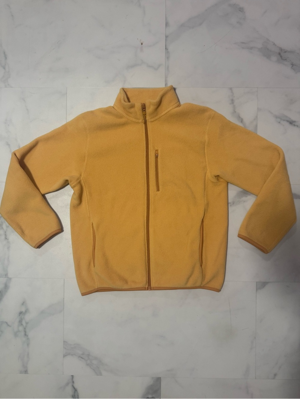 Uniqlo Yellow Full-Zip Fleece Jacket